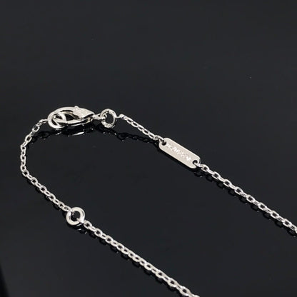 [Vellora Opalyn]CLOVER PIETERSITE SILVER LONG NECKLACE