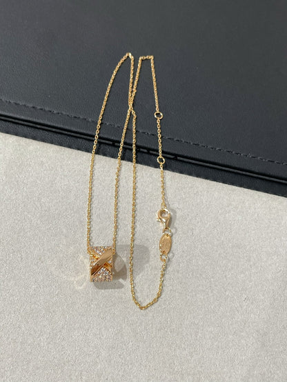 [Vellora Opalyn]LIENS EVIDENCE DIAMOND PAVED NECKLACE