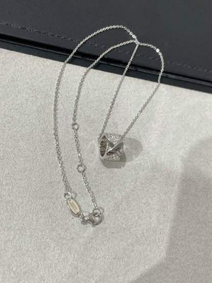 [Vellora Opalyn]LIENS EVIDENCE DIAMOND PAVED NECKLACE