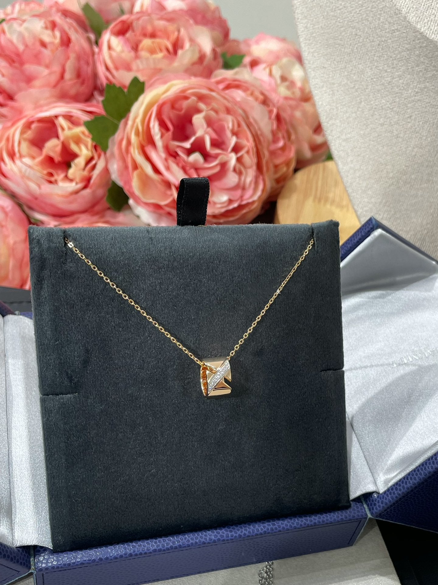 [Vellora Opalyn]LIENS EVIDENCE DIAMOND NECKLACE