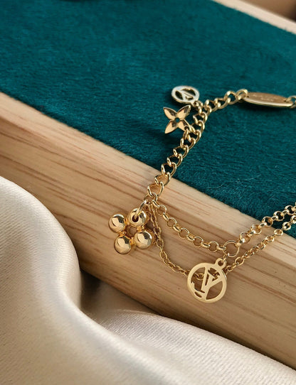 [Vellora Opalyn]BLOOMING PINK GOLD MOP BRACELET