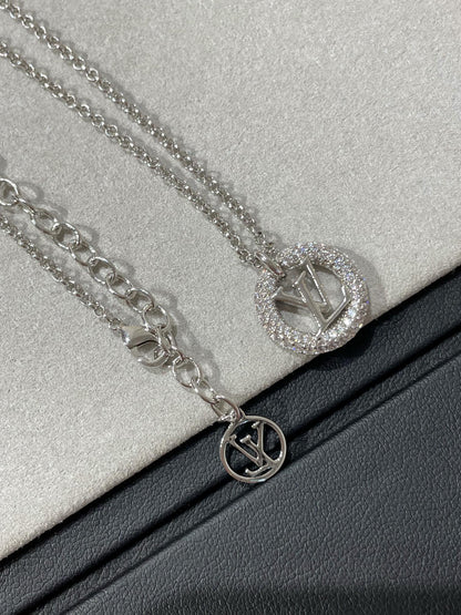 [Vellora Opalyn]BY NIGHT DIAMOND PAVED NECKLACE