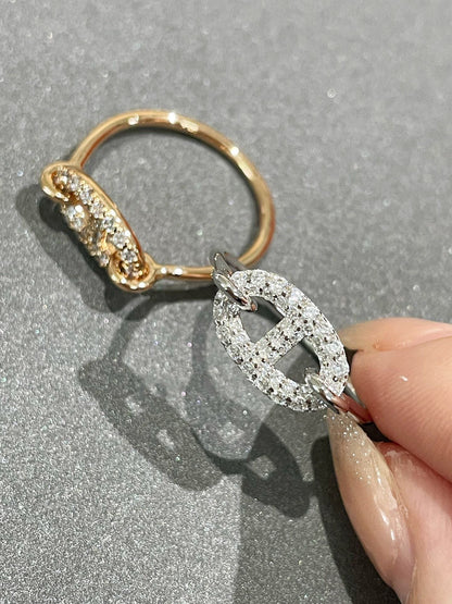 [Vellora Opalyn]RONDE SMALL DIAMOND RING