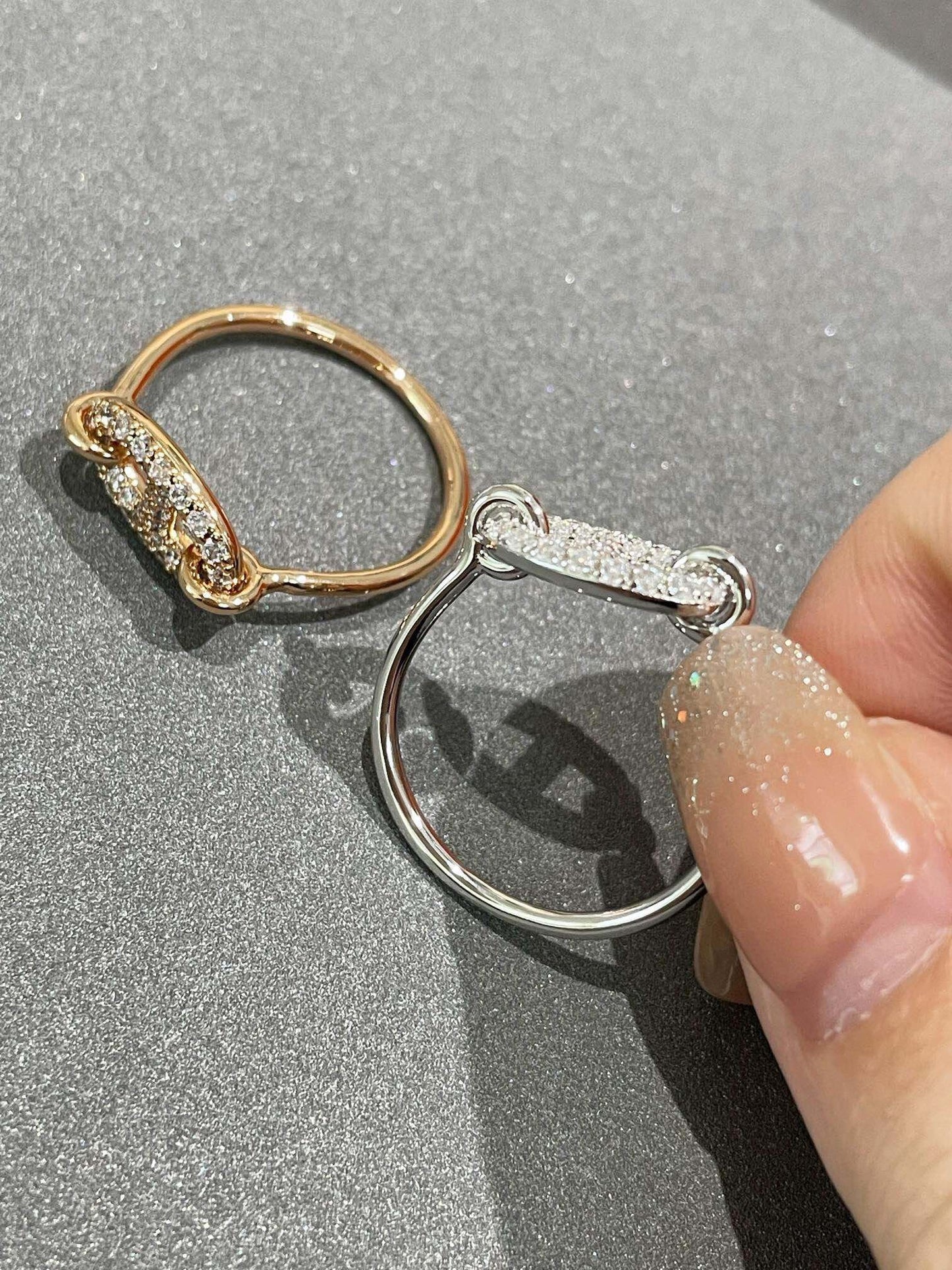 [Vellora Opalyn]RONDE SMALL DIAMOND RING