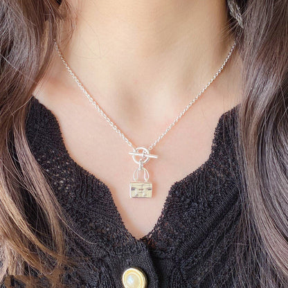 [Vellora Opalyn]CONSTANCE PEDANT SILVER NECKLACE