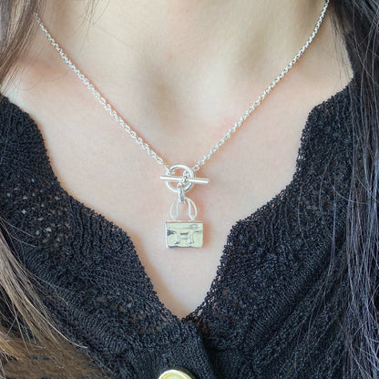[Vellora Opalyn]CONSTANCE PEDANT SILVER NECKLACE
