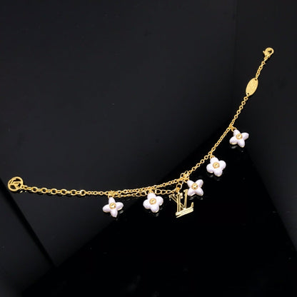 [Vellora Opalyn]LOGO 6 MOTIF STAR AND SUN GOLD BRACELET