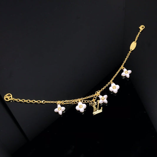 [Vellora Opalyn]LOGO 6 MOTIF STAR AND SUN GOLD BRACELET
