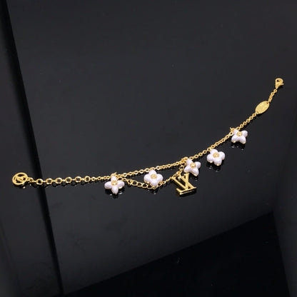 [Vellora Opalyn]LOGO 6 MOTIF STAR AND SUN GOLD BRACELET