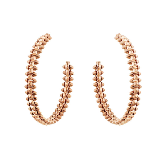 [Vellora Opalyn]CLASH LARGE HOOP EARRINGS