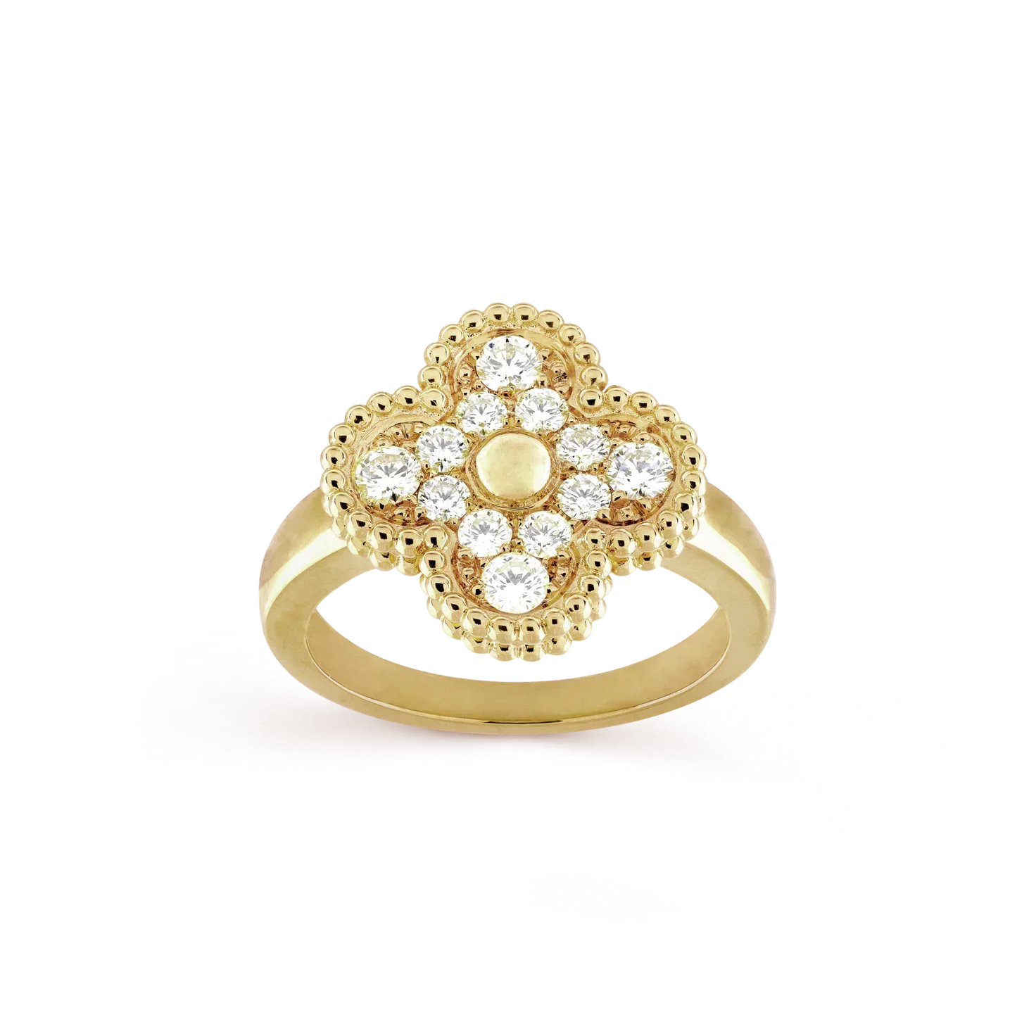 [Vellora Opalyn]CLOVER DIAMOND RING