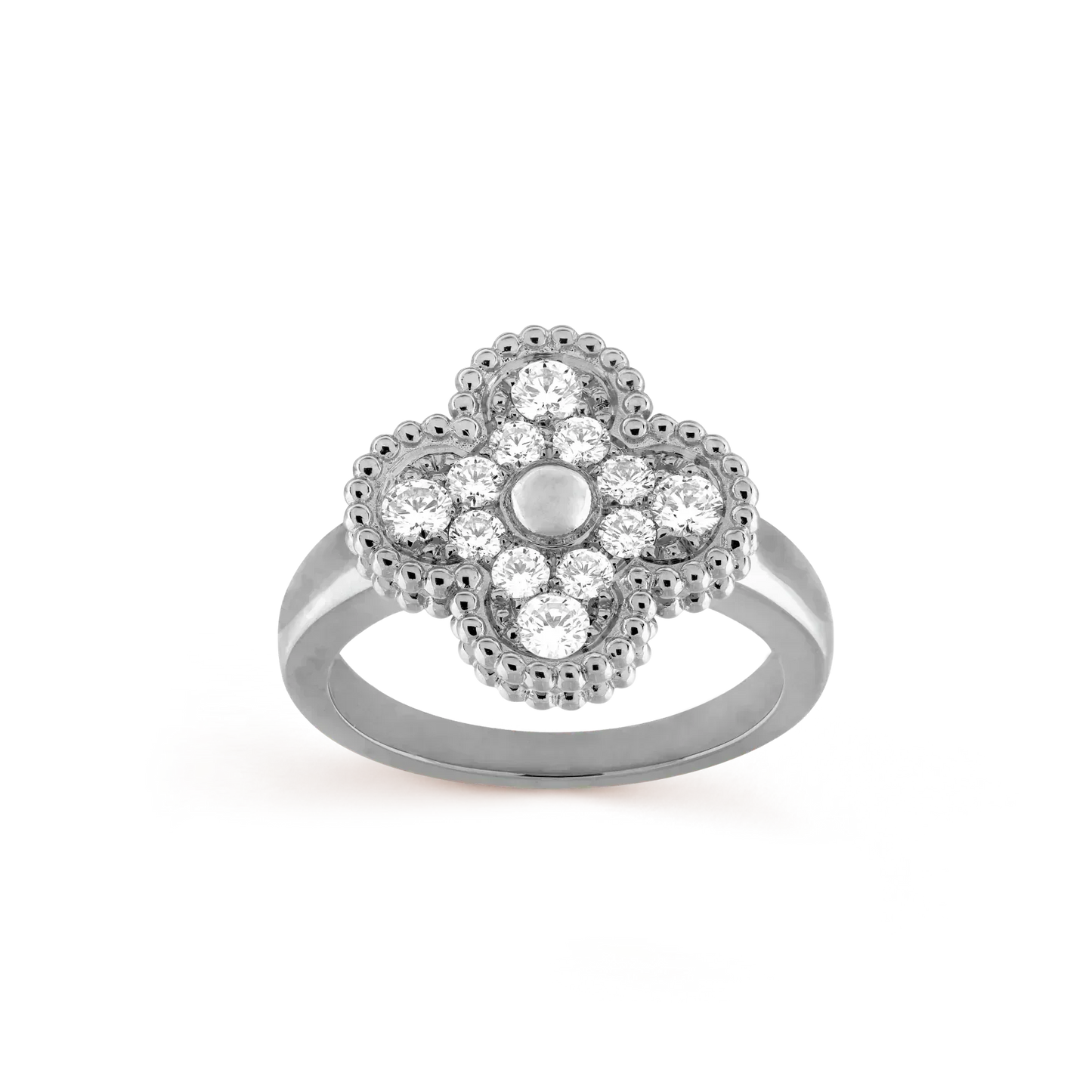 [Vellora Opalyn]CLOVER DIAMOND RING