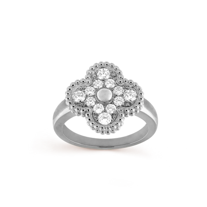 [Vellora Opalyn]CLOVER DIAMOND RING
