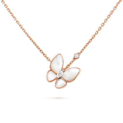 [Vellora Opalyn]BUTTERFLY MOP DIAMOND NECKLACE