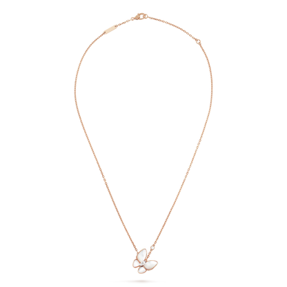[Vellora Opalyn]BUTTERFLY MOP DIAMOND NECKLACE