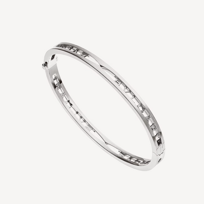 [Vellora Opalyn]ZERO 1 SPIRAL LOGO SILVER BRACELET