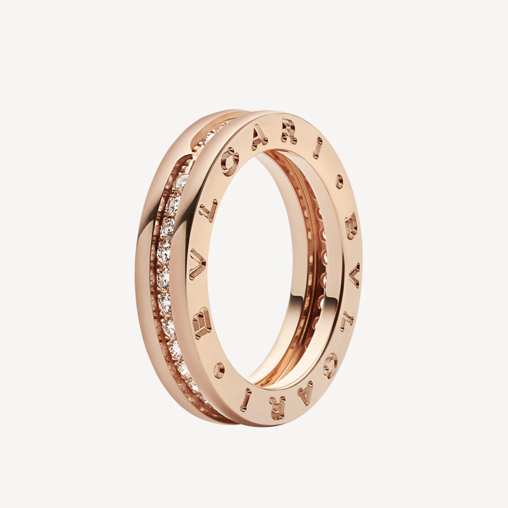 [Vellora Opalyn]ZERO 1 ONE-BAND PAVED DIAMONDS ON THE SPIRAL RING