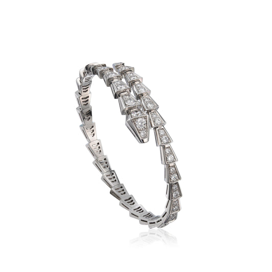 [Vellora Opalyn]SERPENTI BRACELET 6MM SILVER DIAMOND