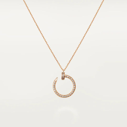 [Vellora Opalyn]JUSTE NECKLACE PINK GOLD DIAMONDS