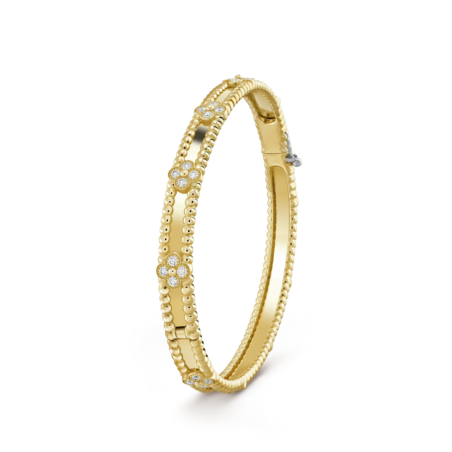 [Vellora Opalyn]CLOVER BRACELET 4MM DIAMONDS