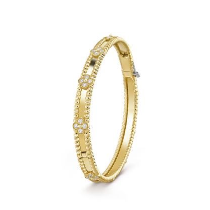 [Vellora Opalyn]CLOVER BRACELET 4MM DIAMONDS