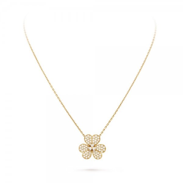 [Vellora Opalyn]FLOWER DIAMOND NECKLACE