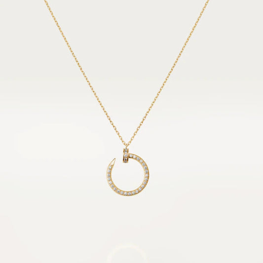 [Vellora Opalyn]JUSTE NECKLACE GOLD DIAMONDS