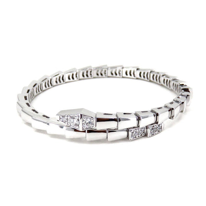 [Vellora Opalyn]SERPENTI BRACELET DIAMONDS SILVER