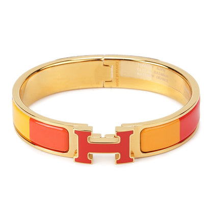 [Vellora Opalyn]H BRACELET ORANGE RAINBOW CERAMIC