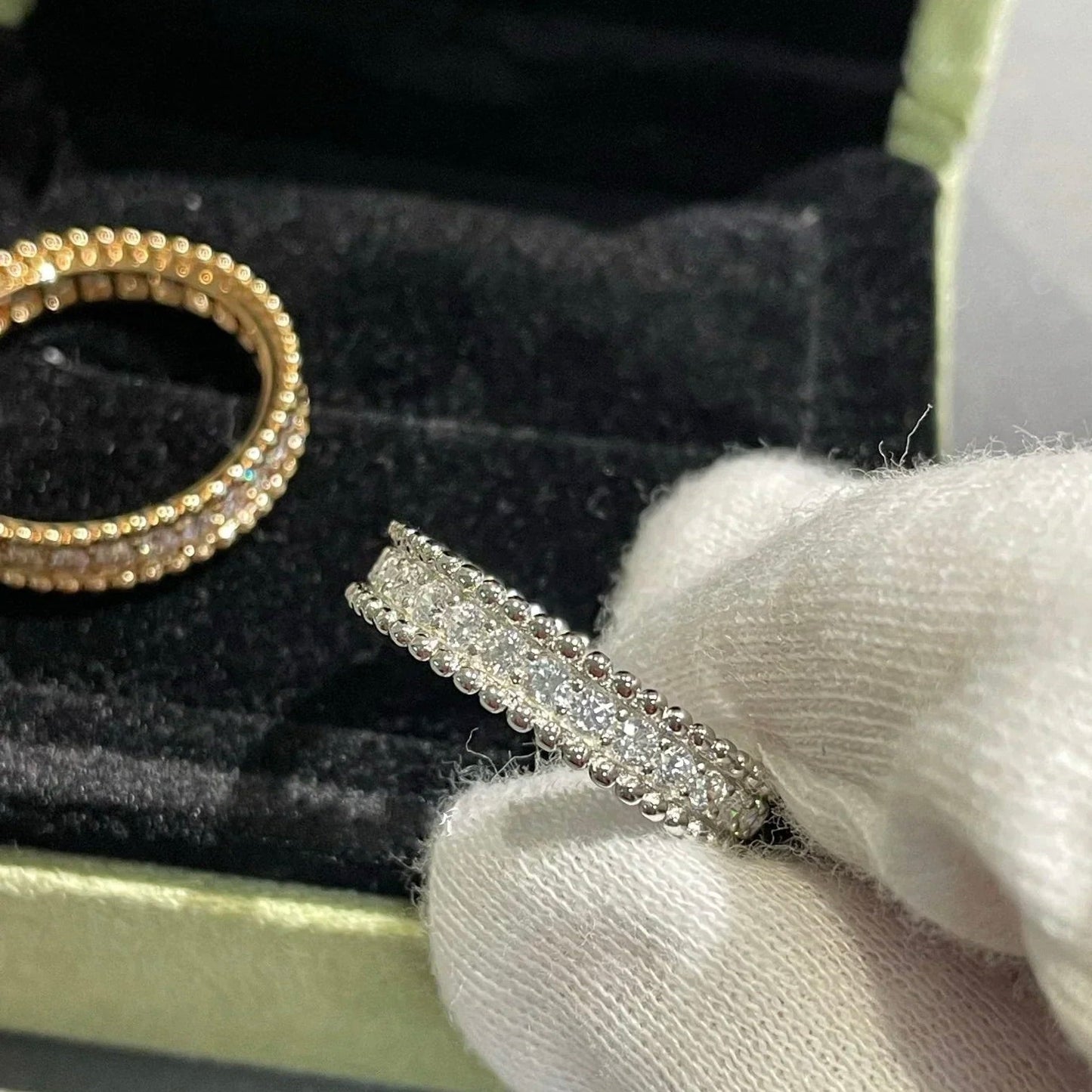[Vellora Opalyn]PERLEE DIAMOND SILVER RING