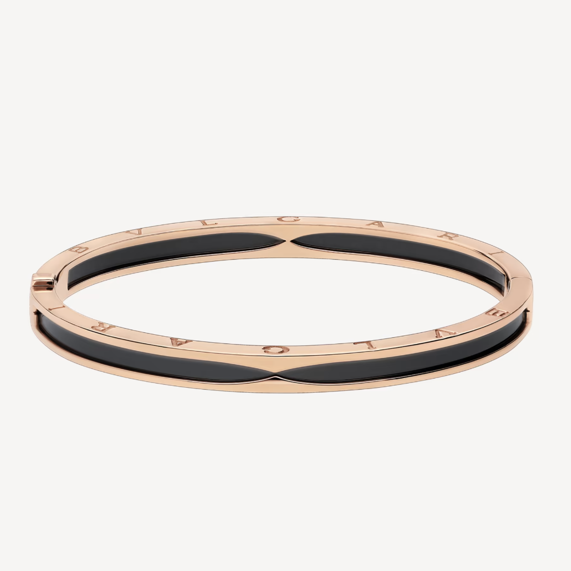[Vellora Opalyn]ZERO 1 PINK GOLD WITH BLACK CERAMIC BRACELET
