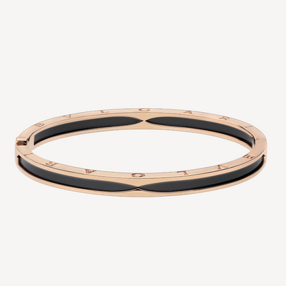 [Vellora Opalyn]ZERO 1 PINK GOLD WITH BLACK CERAMIC BRACELET