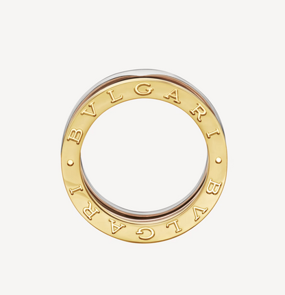 [Vellora Opalyn]ZERO 1 THREE-BAND ROSE WHITE AND YELLOW RING