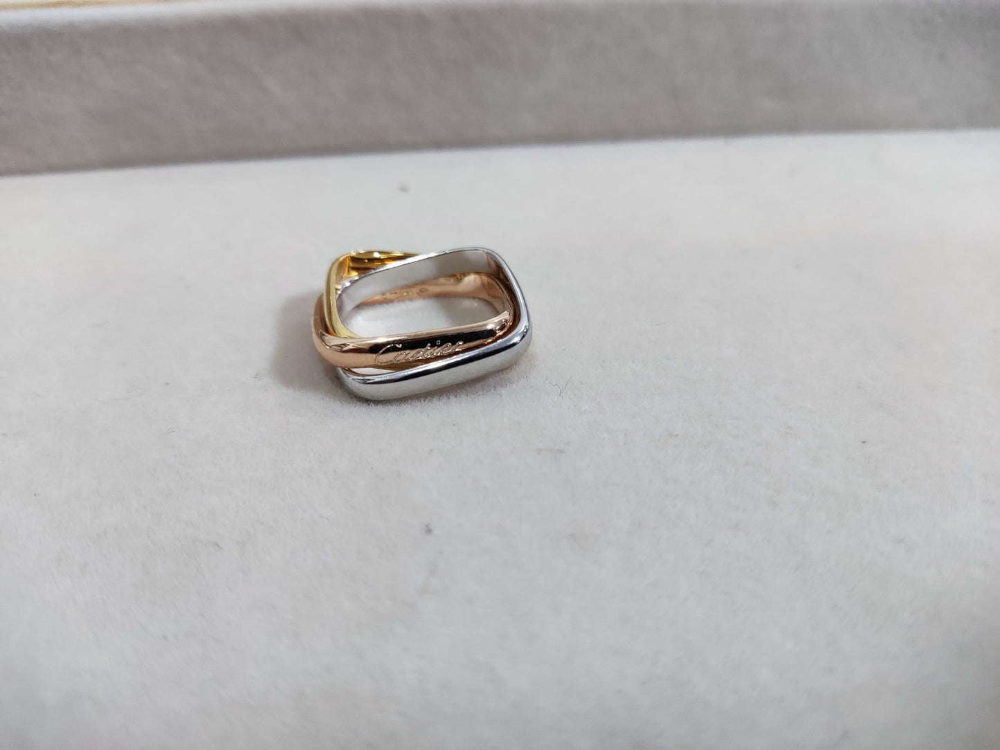 [Vellora Opalyn]TRINITY RING GOLD PINK GOLD SILVER