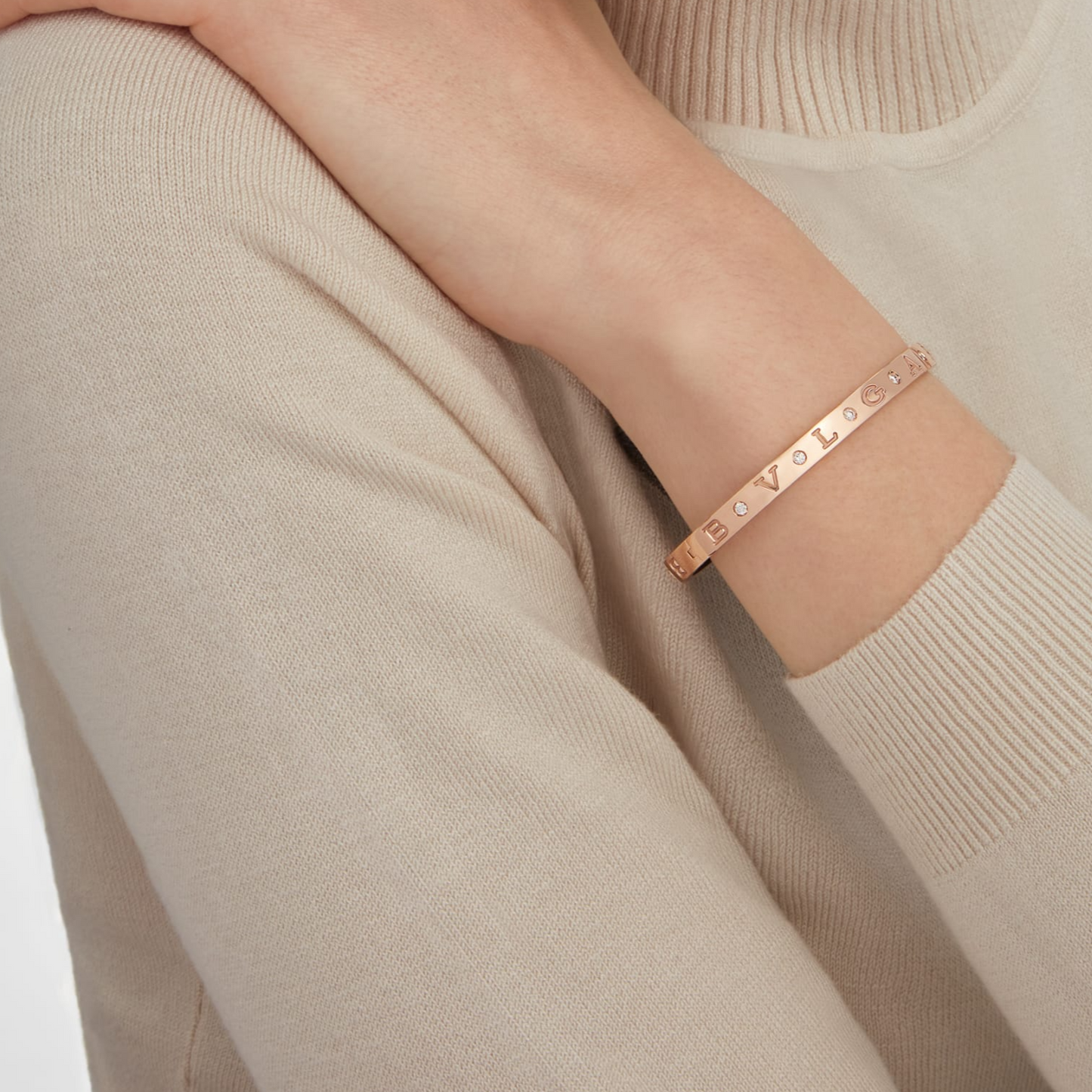 [Vellora Opalyn]ZERO 1 PINK GOLD 12 DIAMONDS BRACELET