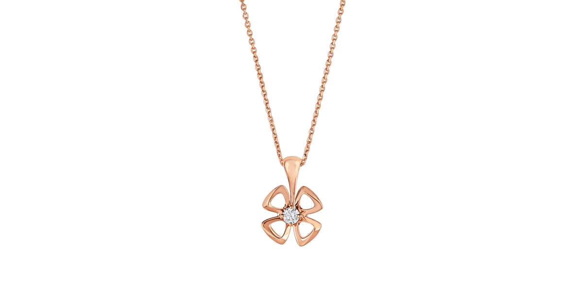 [Vellora Opalyn]FIOREVER NECKLACE DIAMOND CENTER