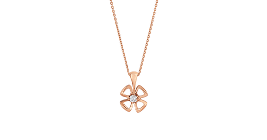 [Vellora Opalyn]FIOREVER NECKLACE DIAMOND CENTER