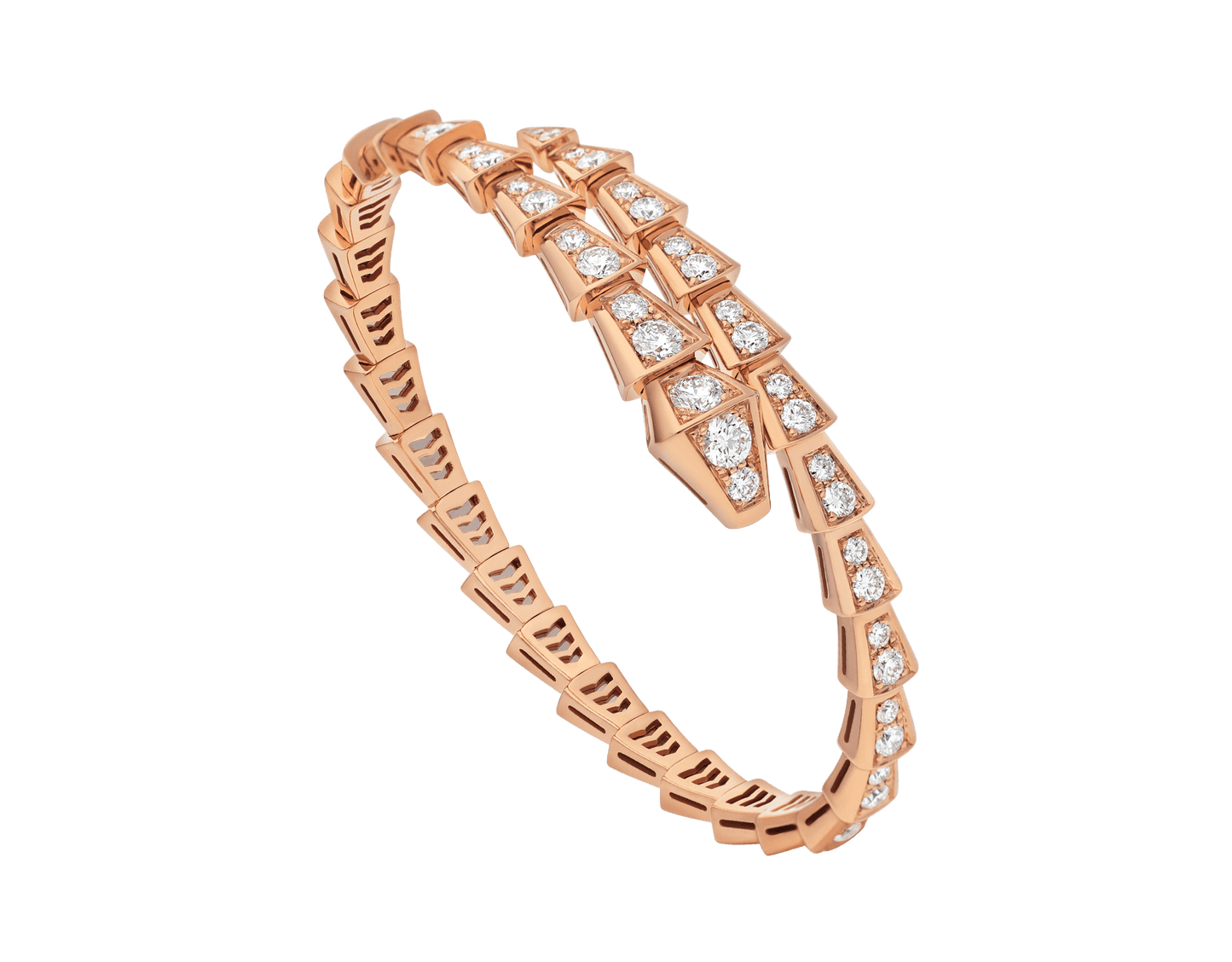 [Vellora Opalyn]SERPENTI BRACELET 6.8MM PINK GOLD DIAMOND