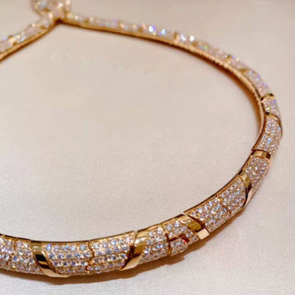 [Vellora Opalyn]HAUTE COUTURE GOLD SERPENTI NECKLACE