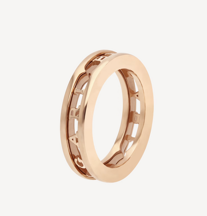 [Vellora Opalyn]ZERO 1 ONE-BAND WITH OPENWORK LOGO SPIRAL RING