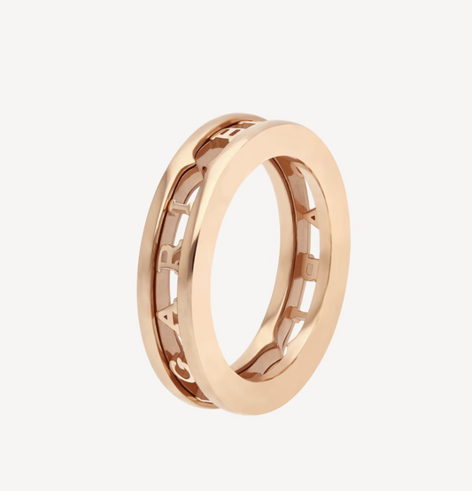 [Vellora Opalyn]ZERO 1 ONE-BAND WITH OPENWORK LOGO SPIRAL RING
