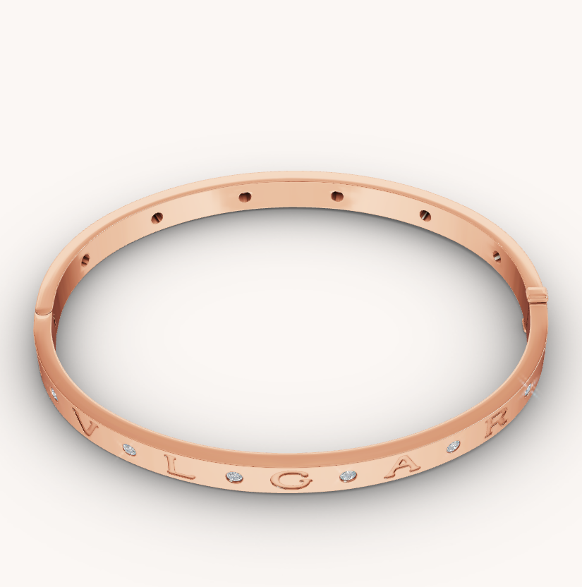 [Vellora Opalyn]ZERO 1 PINK GOLD 12 DIAMONDS BRACELET