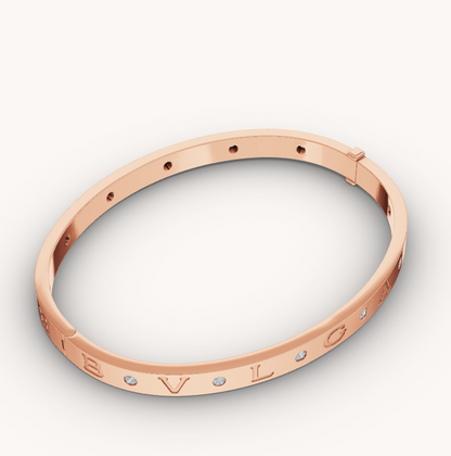 [Vellora Opalyn]ZERO 1 PINK GOLD 12 DIAMONDS BRACELET
