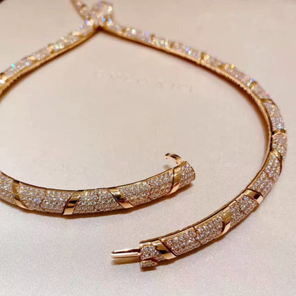 [Vellora Opalyn]HAUTE COUTURE GOLD SERPENTI NECKLACE
