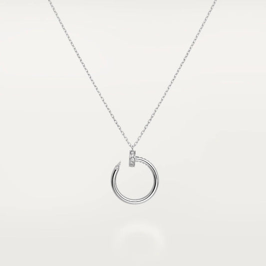 [Vellora Opalyn]JUSTE NECKLACE SILVER