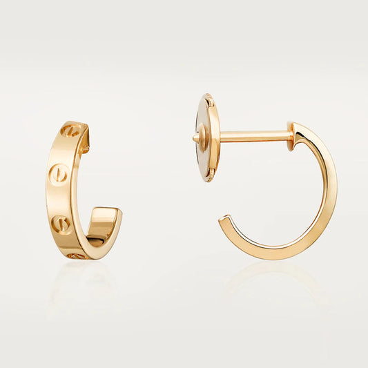 [Vellora Opalyn]LOVE EARRINGS 2.65MM PINK GOLD