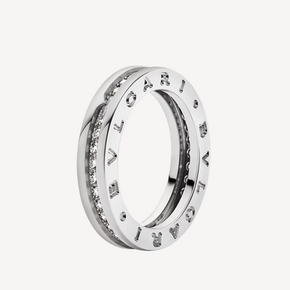 [Vellora Opalyn]ZERO 1 ONE-BAND PAVED DIAMONDS ON THE SPIRAL RING