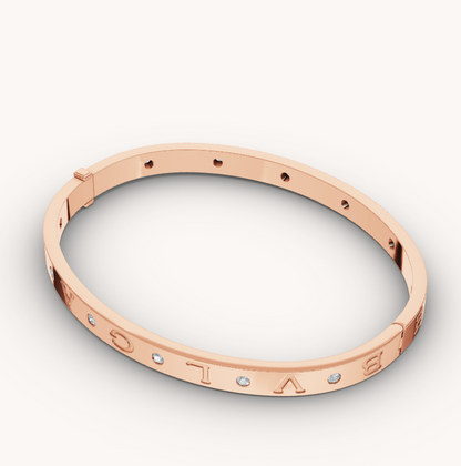 [Vellora Opalyn]ZERO 1 PINK GOLD 12 DIAMONDS BRACELET