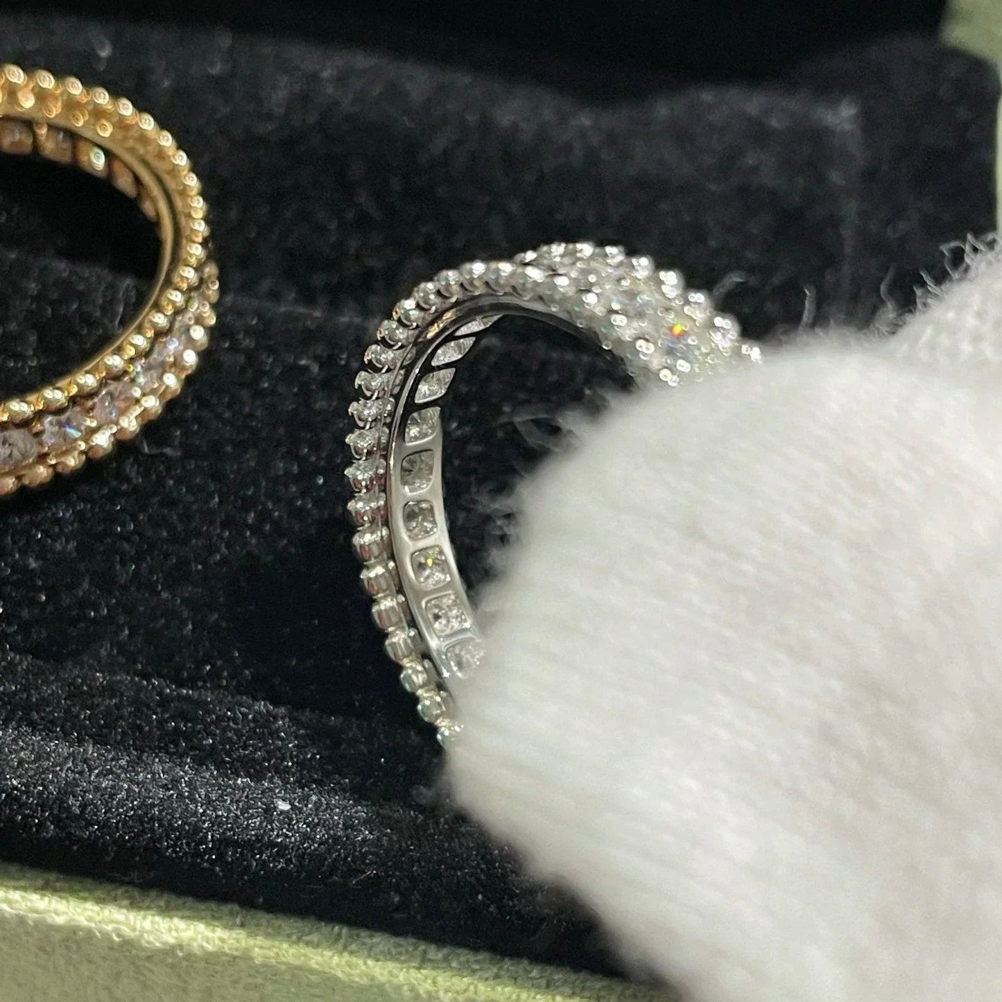 [Vellora Opalyn]PERLEE DIAMOND SILVER RING