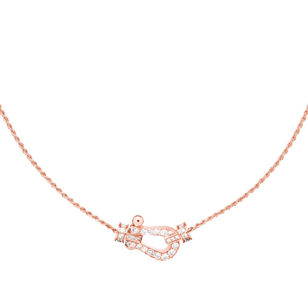 [Vellora Opalyn]FORCE 10 PINK GOLD DIAMOND NECKLACE